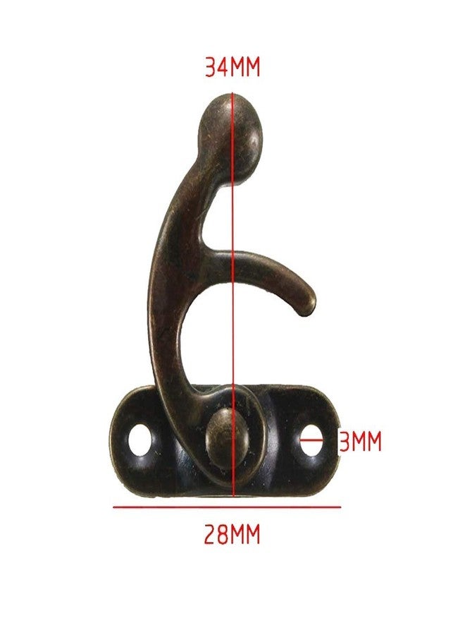 RED APPEL Small Metal Latch/Hook Lock with Screws | Buckle Clasp for Wooden Jewellery & Gift Boxes, DIY Craft Projects (20) - Image 2